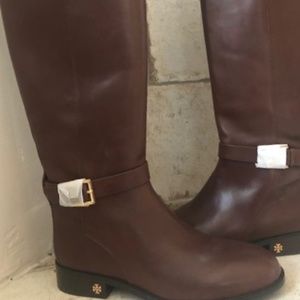 NEW! Tory Burch Brooke Leather Knee Boots - 8.5
